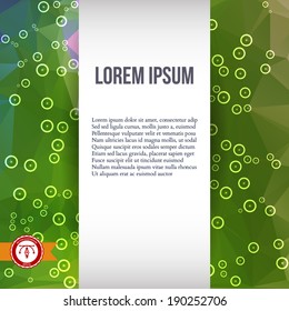 Abstract Colorful Triangles Background for Business Presentation. Vector illustration