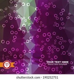 Abstract Colorful Triangles Background for Business Presentation. Vector illustration