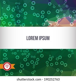 Abstract Colorful Triangles Background for Business Presentation. Vector illustration