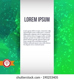 Abstract Colorful Triangles Background for Business Presentation. Vector illustration