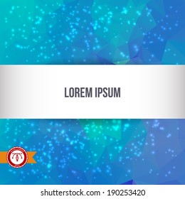 Abstract Colorful Triangles Background for Business Presentation. Vector illustration