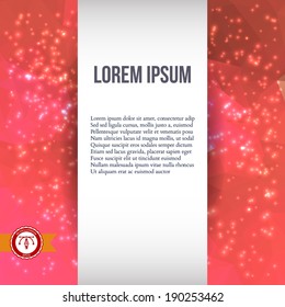 Abstract Colorful Triangles Background for Business Presentation. Vector illustration