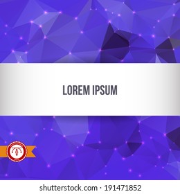 Abstract Colorful Triangles Background for Business Presentation. Vector illustration