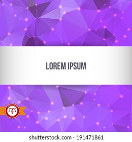 Abstract Colorful Triangles Background for Business Presentation. Vector illustration