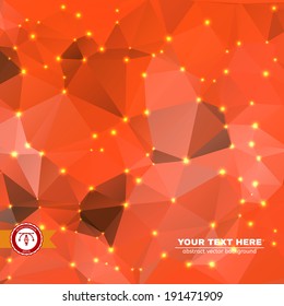 Abstract Colorful Triangles Background for Business Presentation. Vector illustration