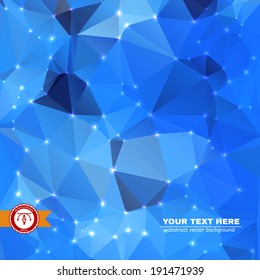 Abstract Colorful Triangles Background for Business Presentation. Vector illustration