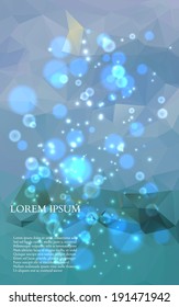 Abstract Colorful Triangles Background for Business Presentation. Vector illustration