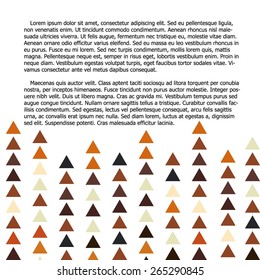 Abstract colorful triangles background design vector.