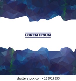 Abstract colorful triangles background for your business. Vector