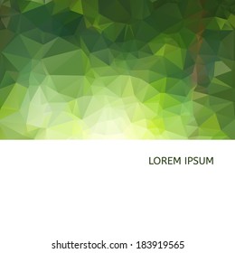 Abstract colorful triangles background for your business. Vector