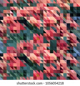 Abstract colorful triangles for design