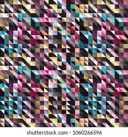 Abstract colorful triangles for design