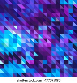 Abstract colorful triangles for design