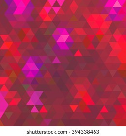 Abstract colorful triangles, geometric shapes background with stylish retro concept color tones