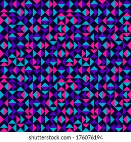 Abstract Colorful Triangles Pattern