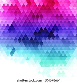 Abstract colorful triangles pattern geometric background - eps10 vector