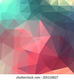Abstract colorful triangles vector background