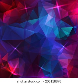 Abstract colorful triangles vector background