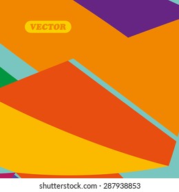 Abstract colorful triangles - Vector background