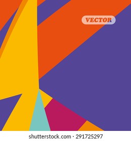 Abstract colorful triangles - Vector background