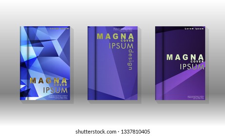 Abstract colorful and triangular background. book design concept. Futuristic business layout. Digital poster template. Vector Design - eps10