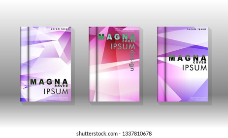 Abstract colorful and triangular background. book design concept. Futuristic business layout. Digital poster template. Vector Design - eps10