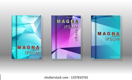 Abstract colorful and triangular background. book design concept. Futuristic business layout. Digital poster template. Vector Design - eps10