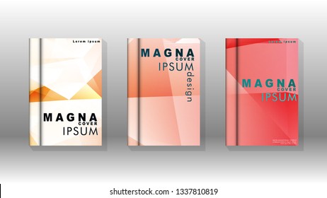 Abstract colorful and triangular background. book design concept. Futuristic business layout. Digital poster template. Vector Design - eps10