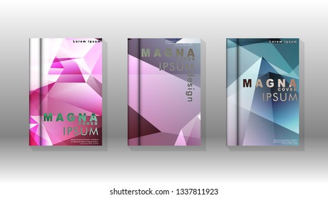 Abstract colorful and triangular background. book design concept. Futuristic business layout. Digital poster template. Vector Design - eps10