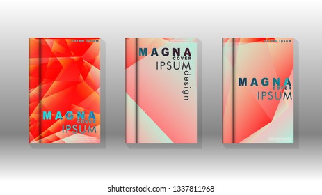 Abstract colorful and triangular background. book design concept. Futuristic business layout. Digital poster template. Vector Design - eps10