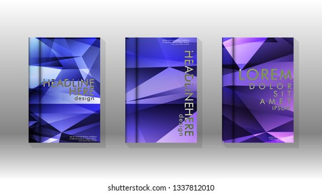 Abstract colorful and triangular background. book design concept. Futuristic business layout. Digital poster template. Vector Design - eps10