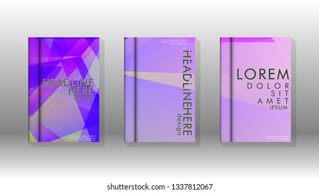 Abstract colorful and triangular background. book design concept. Futuristic business layout. Digital poster template. Vector Design - eps10