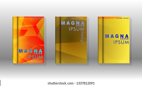 Abstract colorful and triangular background. book design concept. Futuristic business layout. Digital poster template. Vector Design - eps10