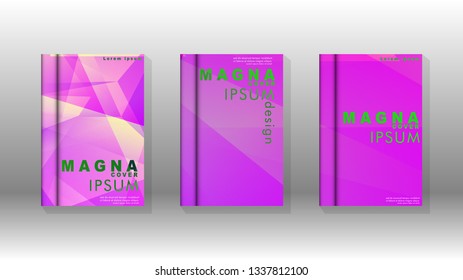 Abstract colorful and triangular background. book design concept. Futuristic business layout. Digital poster template. Vector Design - eps10