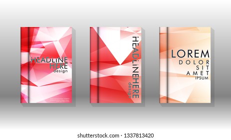 Abstract colorful and triangular background. book design concept. Futuristic business layout. Digital poster template. Vector Design - eps10