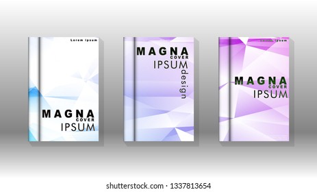 Abstract colorful and triangular background. book design concept. Futuristic business layout. Digital poster template. Vector Design - eps10
