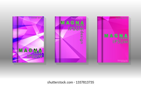Abstract colorful and triangular background. book design concept. Futuristic business layout. Digital poster template. Vector Design - eps10