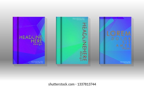 Abstract colorful and triangular background. book design concept. Futuristic business layout. Digital poster template. Vector Design - eps10