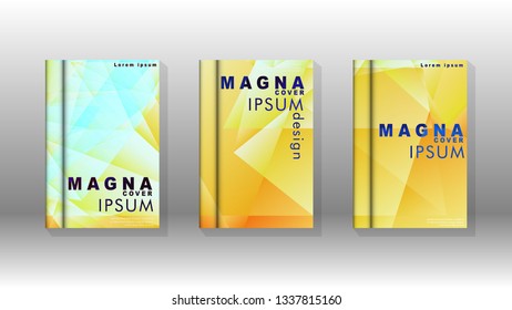 Abstract colorful and triangular background. book design concept. Futuristic business layout. Digital poster template. Vector Design - eps10