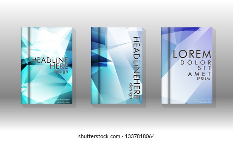 Abstract colorful and triangular background. book design concept. Futuristic business layout. Digital poster template. Vector Design - eps10