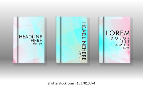 Abstract colorful and triangular background. book design concept. Futuristic business layout. Digital poster template. Vector Design - eps10