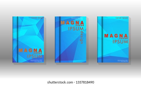 Abstract colorful and triangular background. book design concept. Futuristic business layout. Digital poster template. Vector Design - eps10