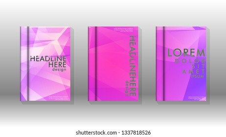 Abstract colorful and triangular background. book design concept. Futuristic business layout. Digital poster template. Vector Design - eps10