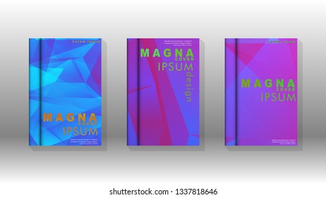 Abstract colorful and triangular background. book design concept. Futuristic business layout. Digital poster template. Vector Design - eps10