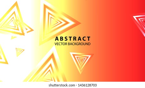 Abstract colorful triangular background with gradient color - Vector