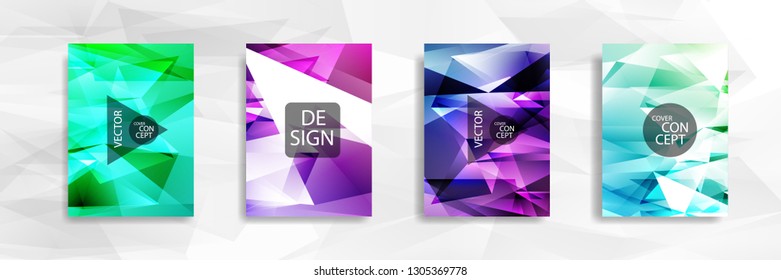 Abstract colorful and triangular background ready in eps 10