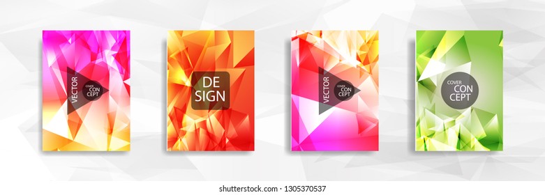 Abstract colorful and triangular background ready in eps 10