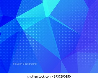 Abstract colorful triangular geometric crystal background vector
