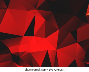 Abstract colorful triangular geometric crystal background vector