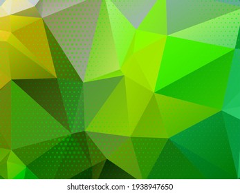 Abstracto vector de fondo triangular de cristales coloreados